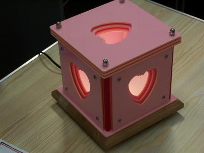 photograph of Cad/Cam Themed Acrylic Light - click for fullsize image